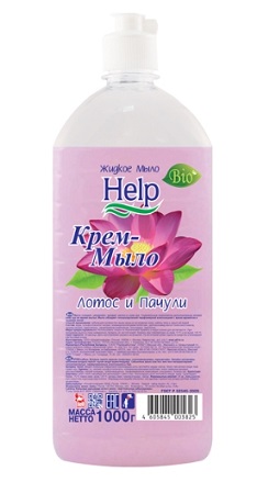 Крем-мыло жидкое Help Лотос и пачули 1 л