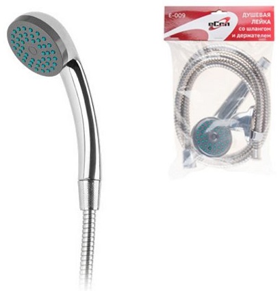 Душевая лейка со шлангом и держателем E-009 eCon