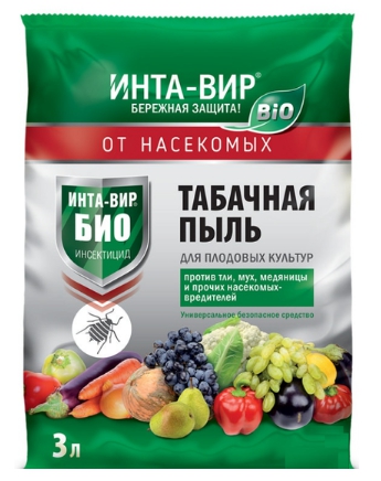 Биологическое удобрение и инсектицид ТАБАЧНАЯ ПЫЛЬ Инта-Вир 1кг