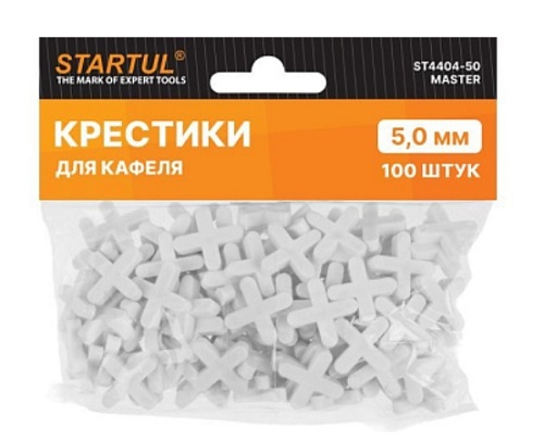Крестики для кафеля MASTER 5.0 мм 100шт STARTUL ST4404-50