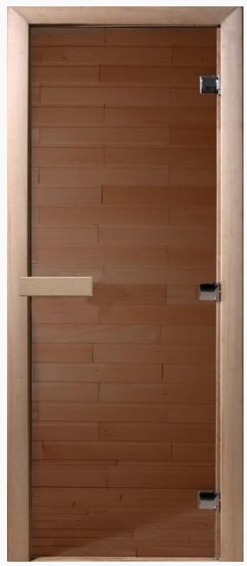 Дверь для бани и сауны, бронза прозрачная ,