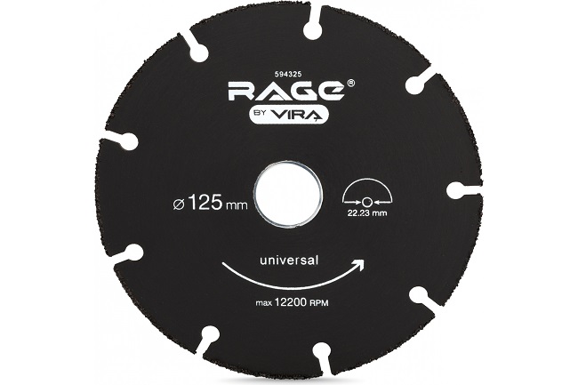 Диск отрезной универсальный 125 мм для УШМ RAGE, VIRA 594325