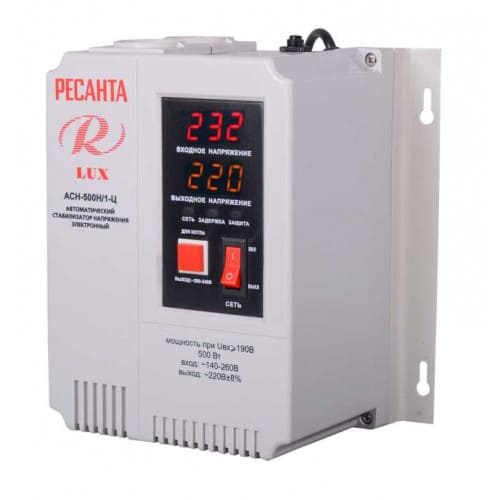 Стабилизатор напряжения Ресанта АСН-500Н/1-Ц LUX 63/6/39