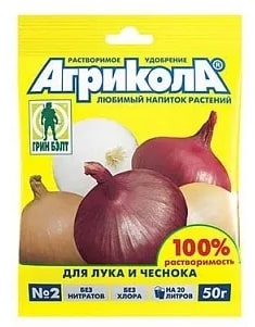 Удобрение минеральное Агрикола № 2 лук, чеснок 50гр 