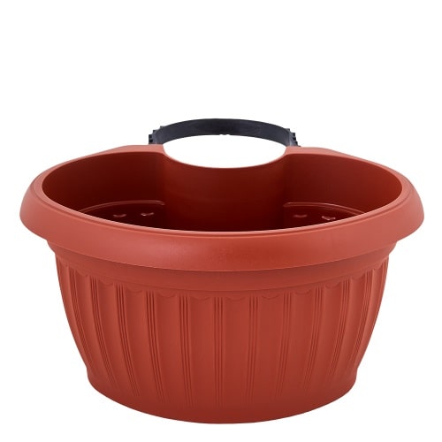 Вазон Терра с креплением на столб 27см терракот 112097Тр Алеана