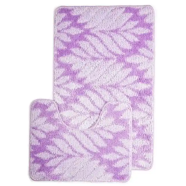 Комплект ковриков для ванной One Color 50х80см, 50х40см фиолетовый BOMBINI BEIGE CLC202010