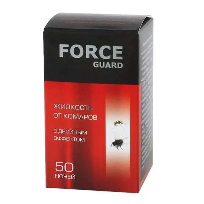 Наполнитель жидкий от комаров с двойным эффектом Force Guard 50 ночей