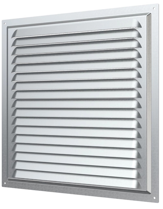 Решетка вентиляционная металлическая с оцинкованным покрытием 300х300 мм ERA