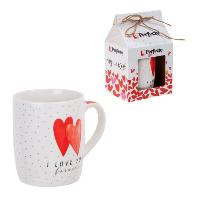 Кружка керамическая Love Hearts-1 350 мл Perfecto Linea 30-063601
