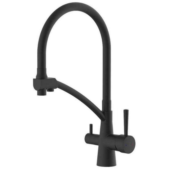 Смеситель для кухни LUX LT D35 черный AV Engineering AVLUX4-A49BL