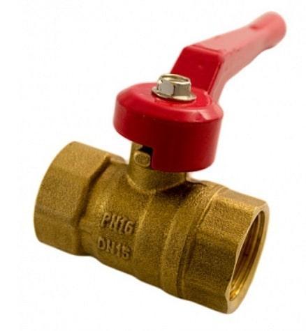 Кран шаровой Г/Г, Ду15, рычаг, 11Б27п1, Эльф