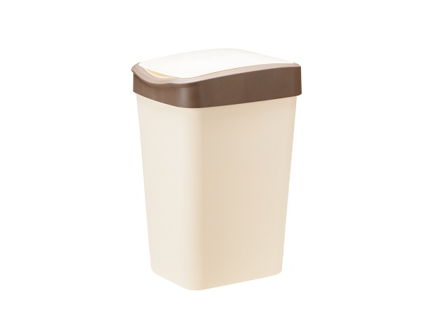 Ведро для мусора 20л (слоновая кость/шоколад), Violet Tandem 842026