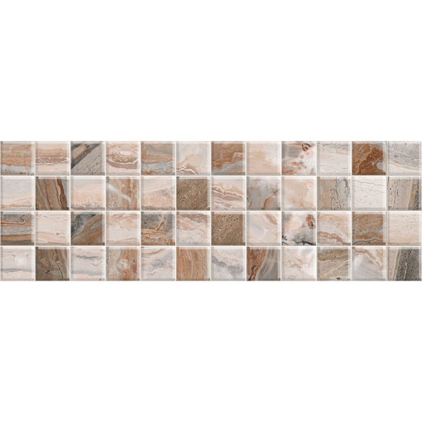 Мозаика Лигурия коричневый 200x600x9мм Нефрит-Керамика