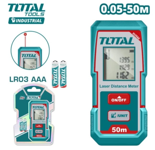 Дальномер лазерный TOTAL TMT55016