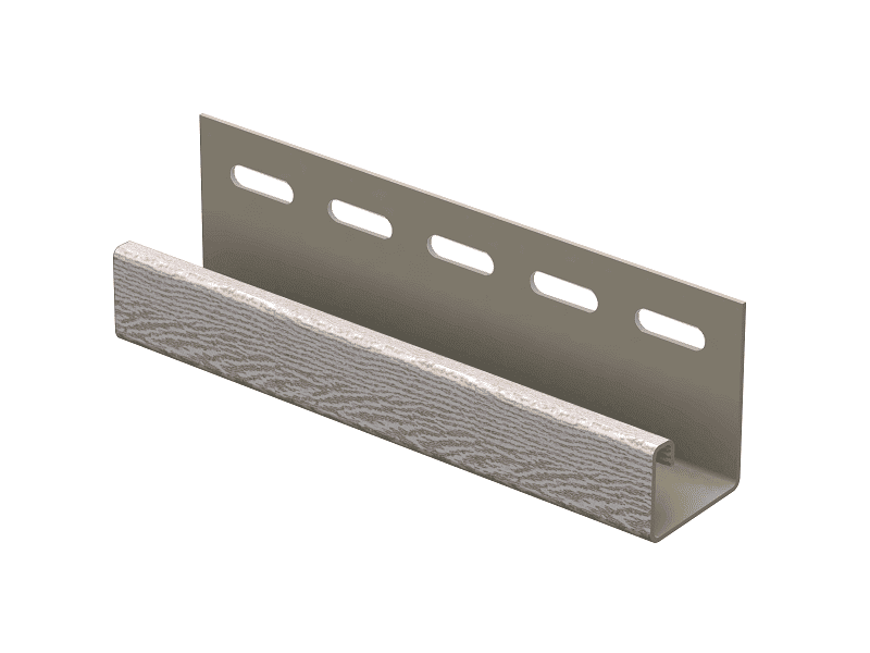 J-Планка 044Н для сайдинга винилового Ю-Пласт Ясень беленый