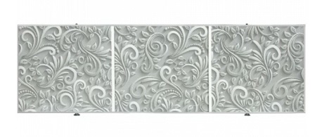 Экран под ванну Узор белый 3D 1500 мм COMFORT ALUMIN