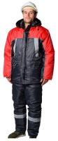 Костюм зимний (куртка+п/к) Балтика (серо-красный Оксфорд) Артекс