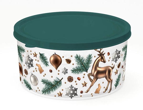 Контейнер круглый для продуктов 2,6л, Полимербыт 4351832