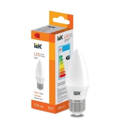 Лампа светодиодная LED LL-I-C37-5-230-30-E27 400 lm