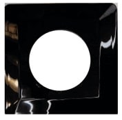 Рамка защитная 1-местная черная 130x130 мм SVET