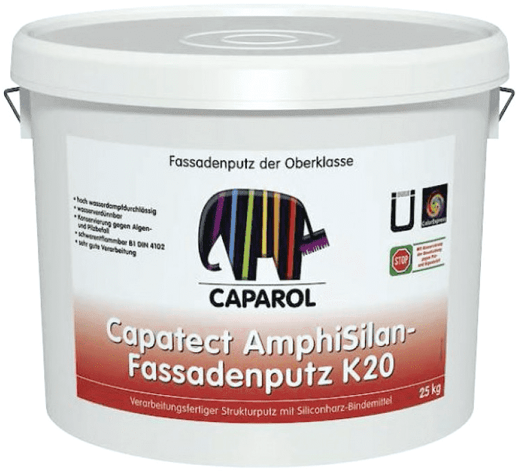 Штукатурка декоративная Caparol AmphiSilan-Fassadenputz K 20, 25 кг
