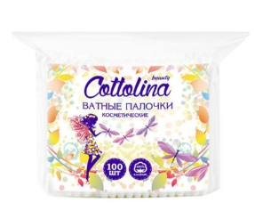 Ватные палочки косметические, 100шт Cottolina Ватные палочки косметические, 100шт Cottolina
