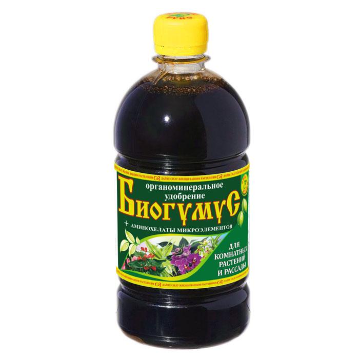 Удобрение органоминеральное Сила Жизни БИОГУМУС для комнатных растений и рассады 0,5л