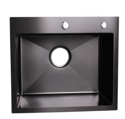 Мойка кухонная PROMO WS-35044BD+GER013 с сифоном, дозатором и коландером Wisent