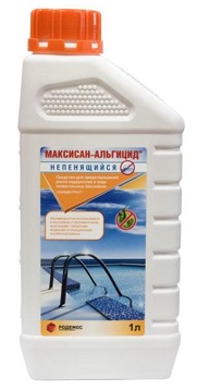 Средство от водорослей в бассейне Максисан-Альгицид не пенящийся, 1 л