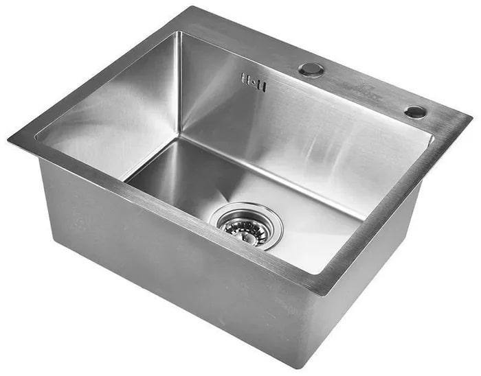 Мойка кухонная PROMO WS-35044+GER013 с сифоном и дозатором Wisent