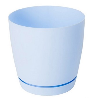 Горшок для цветов пластмассовый 2 л светло-голубой Фрезия 1 GARDENPLAST
