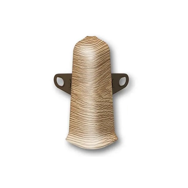 Угол наружный для плинтуса 70 мм 221 Дуб Янтарный Деконика