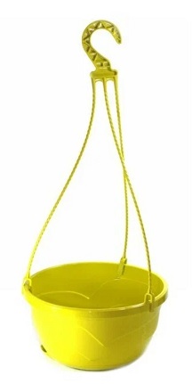 Вазон с подвесом Мальва высота 250мм фисташковый Plast Avenue