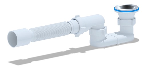 Сифон для душевого поддона плоский 1 1/2