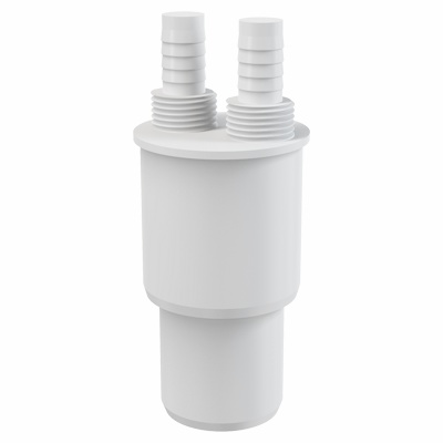 Сифон для сбора конденсата + Переходная муфта НТ 40/50 х G1/2, AlcaPlast AKS6-BL-01