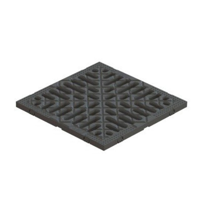 Решетка водоприемная PolyMax S'park щелевая черная Standartpark РВ–25.25-ПП