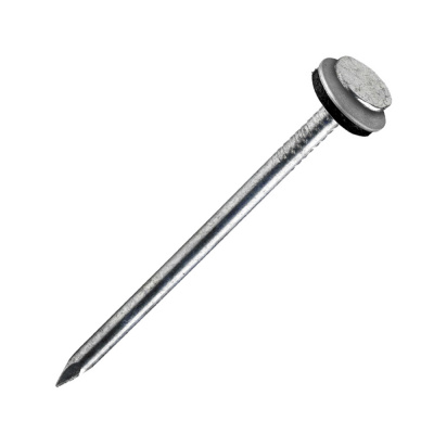 Гвозди шиферные 4.2х120 (ч.7811-7102) оцинкованные c шайбой EPDM (упак. 2.5кг) ZAбей!