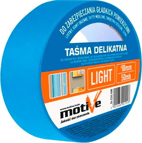 Лента малярная для деликатных работ 48мм 50 м MOTIVE 020500