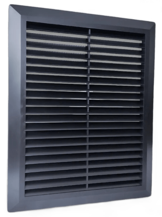Решетка вентиляционная черная 200х250мм STORM
