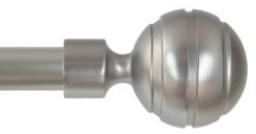 Наконечник Омега 25 мм, матовый хром, 1 шт