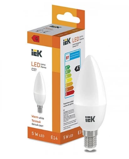 Лампа светодиодная LED LL-I-C37-5-230-30-E14 400 lm