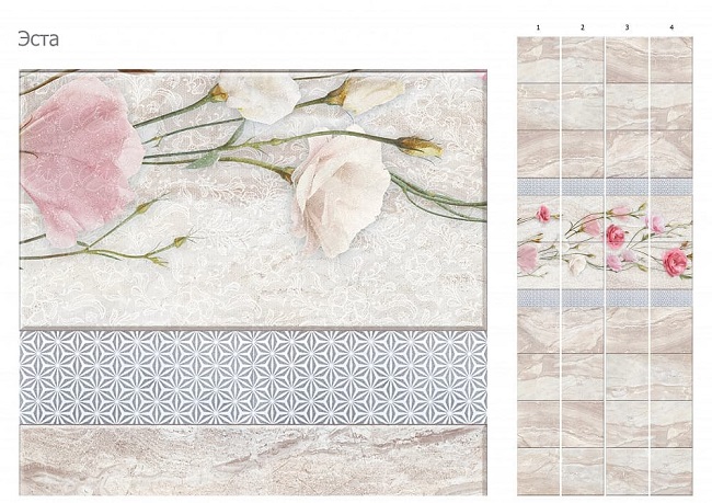 Панель ПВХ UNIQUE Эста с глиттером серебро, 0.25x2.7м КронаПласт