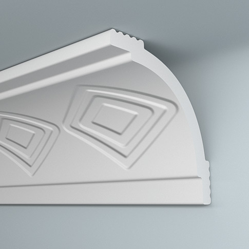 Потолочный плинтус ПЛИНТЭКС U50/50 P