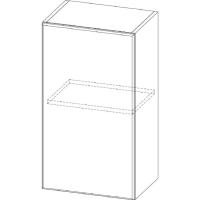 Шкаф настенный 72 см белый SV-Мебель