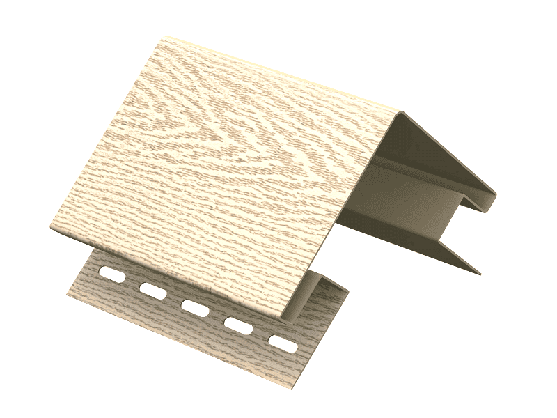 Наружный угол 076 Н для сайдинга винилового Ю-Пласт Ясень золотистый