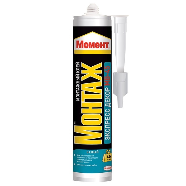 Клей монтажный МОМЕНТ Экспресс декор МВ-45, 400 г (989415)