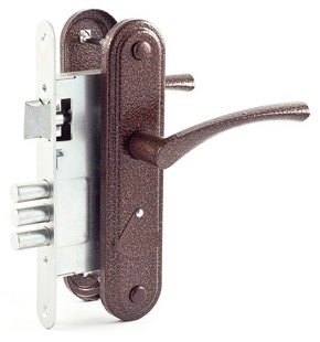 Замок врезной ЗВ9.1-01 медь Омега