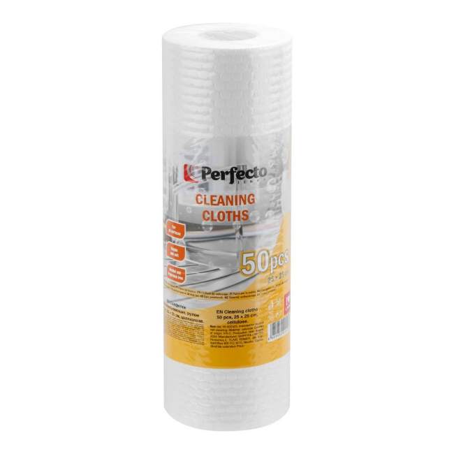 Салфетка для уборки 25x25 см целлюлоза 50 шт PERFECTO LINEA 45-002525