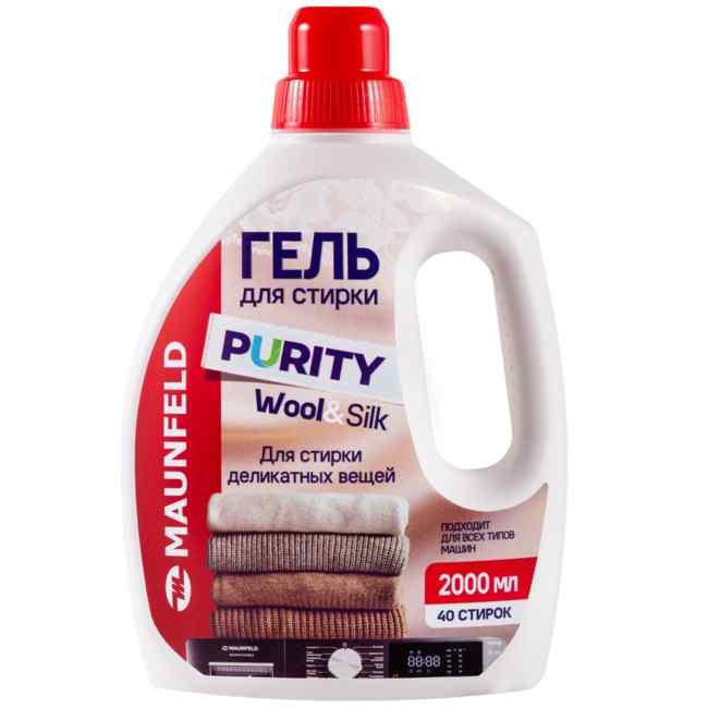 Гель для стирки деликатных вещей Maunfeld Purity Wool&Silk 2 л MWL2000PD