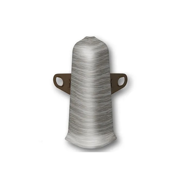 Угол наружный для плинтуса 70 мм 210 Дуб Пепельный Деконика